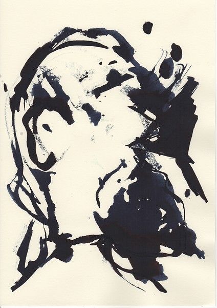 Obstesser 8 (12-teilig), 2018 – 29,7 x 21 cm; Tusche auf Papier