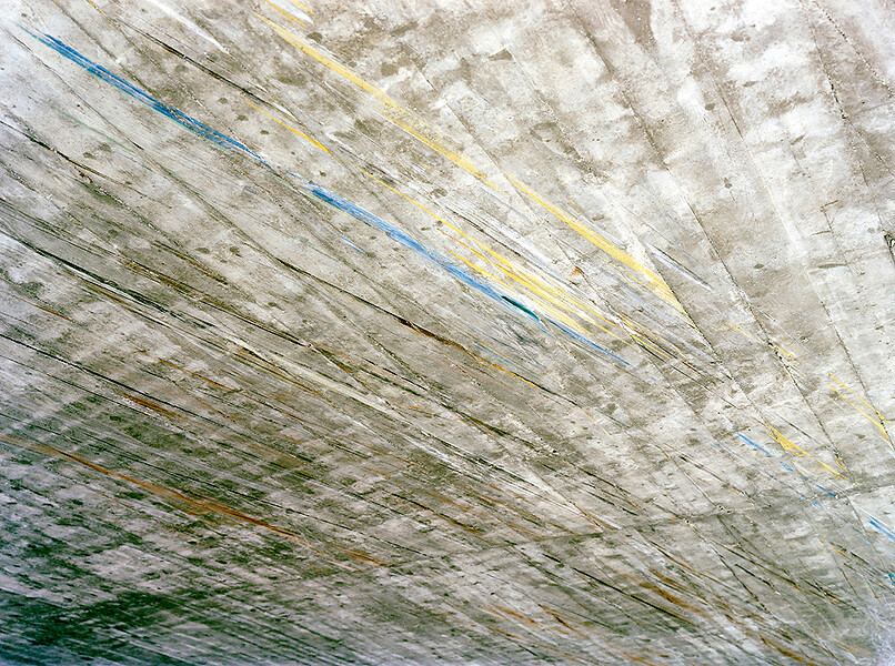 Tunneldecke Ofenpass (Italien) aus der Serie „Strata“ 2005 – ed. 5+1; 125 x 168 cm; Light Jet Print auf Aludibond kaschiert, gerahmt