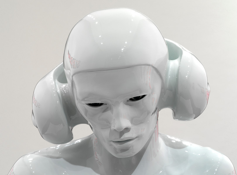 Monomon, 2002-2007 (Ausschnitt) &ndash; 205x80x55 cm; Bronzeguss einbrandlackiert, Kryolithglas