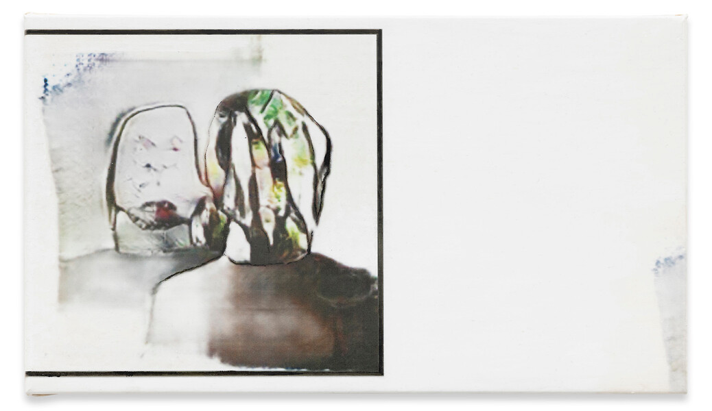 Untitled, 2019/21 – 37 x 60 cm; Pigmentdruck, Gesso, Acryl, Firnis auf Leinwand; Foto: Timo Ohler