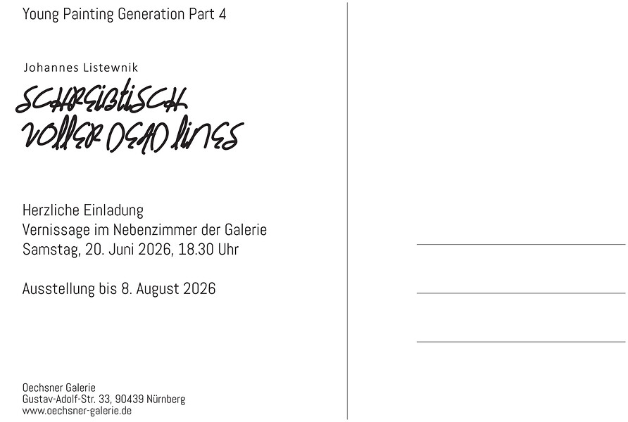 Ausstellungseinladung (Gestaltung: Studio Johannes Listewnik)