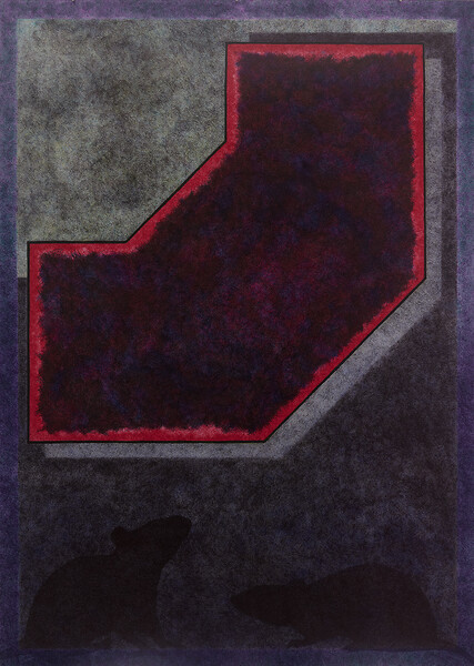 o.T., 2020 &ndash; 70 x 50 cm; Kugelschreiber, Bleistift/Papier; Foto: Annette Kradisch