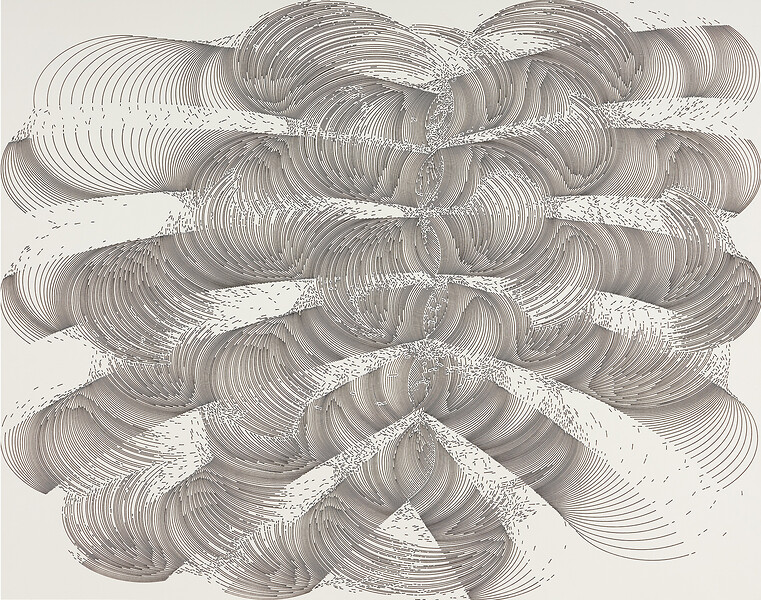 #395, 2022 &ndash; 34,3 x 43,4 cm; Tusche auf Papier; Foto: Atelier Gerhard Mayer