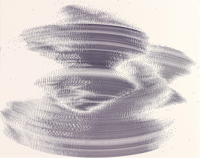 #366, 2016 &ndash; 34,3 x 43,4 cm; Tusche auf Papier; Foto: Atelier Gerhard Mayer