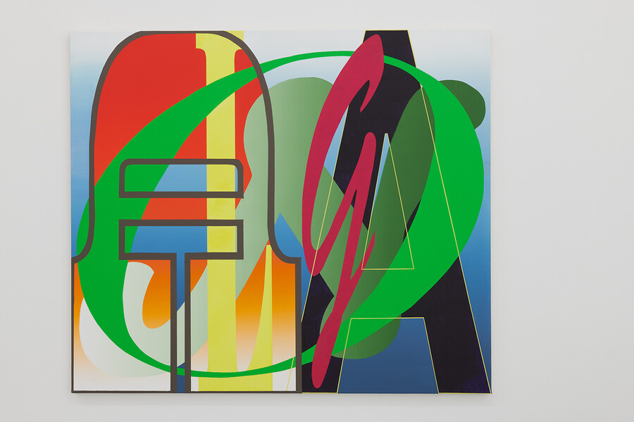 B 702 (Analog), 2024 &ndash; 120 x 140 cm; Acryl auf Leinwand; Foto: Annette Kradisch