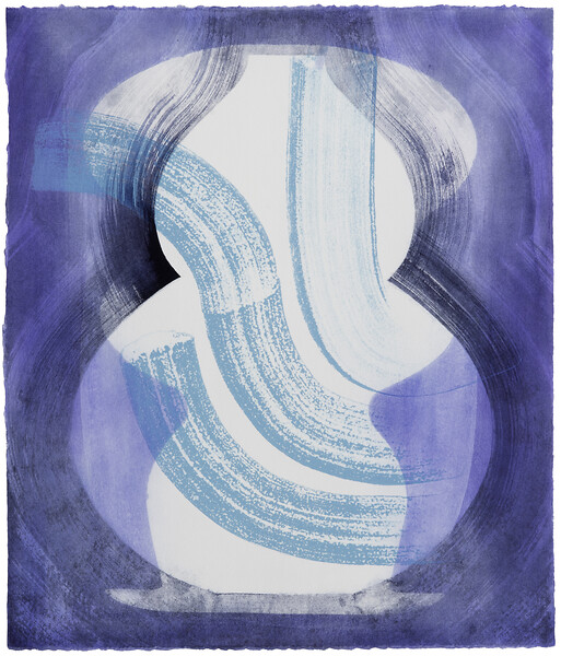 Fluid (Geist), 2026 &ndash; 39 x 32 cm; Kasein/Pigment auf Papier; Foto: Studio Jasmin Schmidt