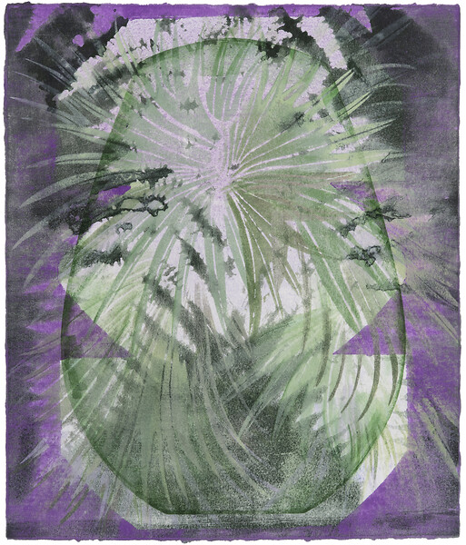 Aquarium, 2026 &ndash; 39 x 32 cm; Tusche, Kasein/Pigment auf Papier; Foto: Studio Jasmin Schmidt