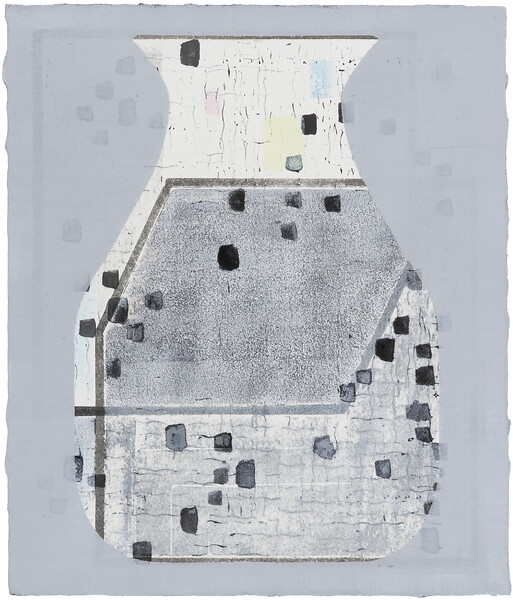 Verteilung, 2026 &ndash; 39 x 32 cm; Tusche, Kasein/Pigment auf Papier; Foto: Studio Jasmin Schmidt