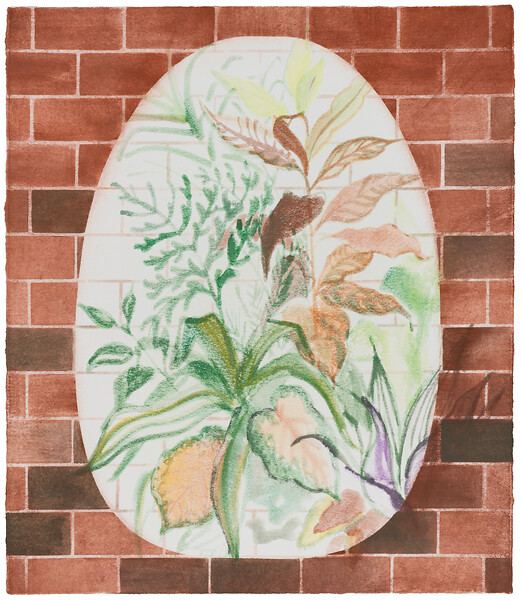 Spot, 2025 &ndash; 37 x 32 cm; Kasein/Pigment auf Papier; Foto: Studio Jasmin Schmidt