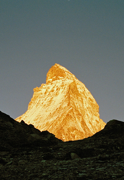o.T. Landschaft Matterhorn - Malen nach Zahlen, 2013 – Auflage 7;  56 x 38,5 cm; Archival Pigment Print