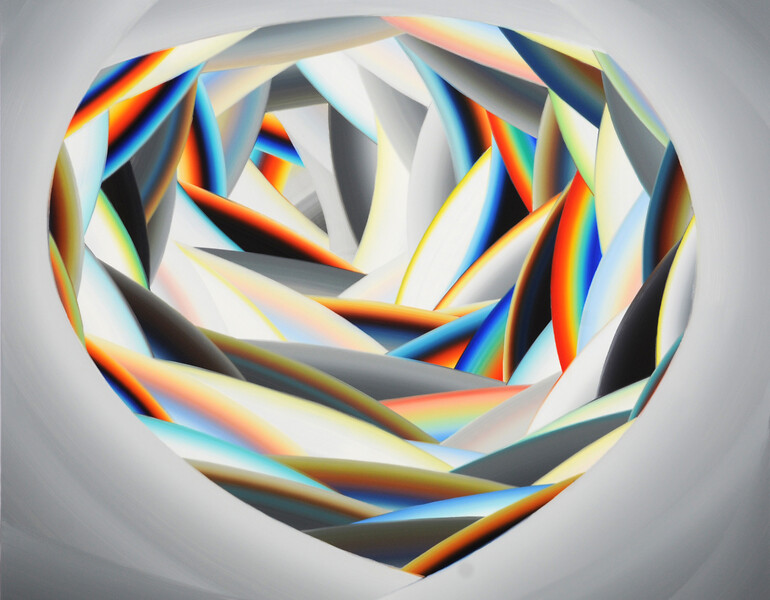 EP153 „Diamant“, 2022 – 34,3 x 43,4 cm; Öl auf Aluminium; Foto: Studio Gerhard Mayer