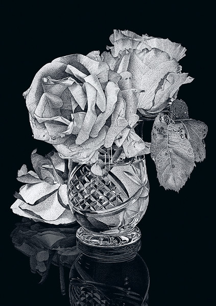 Rosenbouquet, 2012-2014 – 126 x 88,8 cm, Unikatdruck