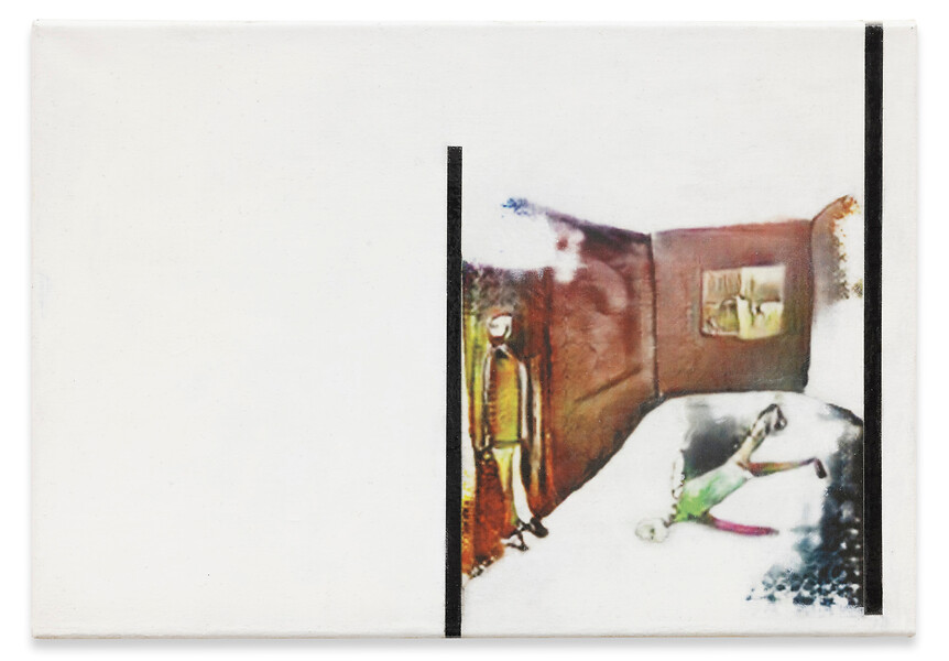 Untitled, 2018/22 &ndash; 35 x 50 cm; Pigmentdruck, Gesso, Acryl, Firnis auf Leinwand; Foto: Timo Ohler