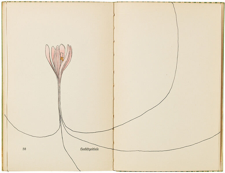 Ohne Titel (aus der Serie bearb. Bücher - Inselbücherei), 2018 &ndash; 18,5 x 24,1 x 1,5 cm; Tusche, Insel Bücherei Nr. 281, Nylon; Foto: Annette Kradisch