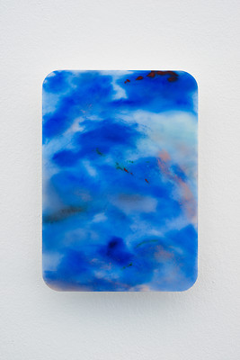 Christian Faul, 04-218w, 2018 – 34 x 24 x 3,5 cm; Öl/Acrylglas, Aluminiumschichtplatte; Foto: Annette Kradisch
