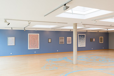 Ausstellungsansicht 5. Biennale der Zeichnung 13.1.-17.2.2019 - Kunstmuseum Erlangen – Foto: Annette Kradisch