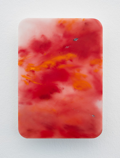 Christian Faul, 07-218w, 2018 – 34 x 24 x 3,5 cm; Öl/Acrylglas, Aluminiumschichtplatte; Foto: Annette Kradisch