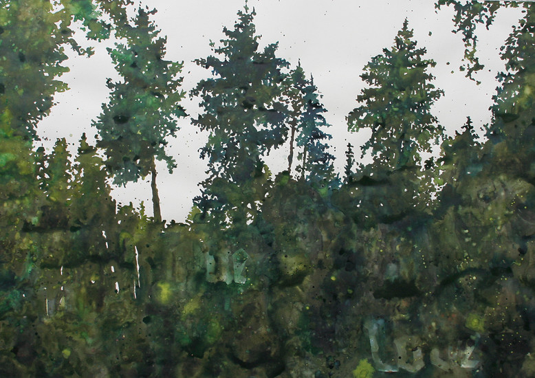 o. T. (One Love), 2006 &ndash; 70 x 100 cm; Aquarell auf Papier; Foto: Annette Kradisch