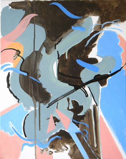 Drawing a Blank, 2008 – 50 x 40 cm; Acrylic and permanent paint marker on canvas