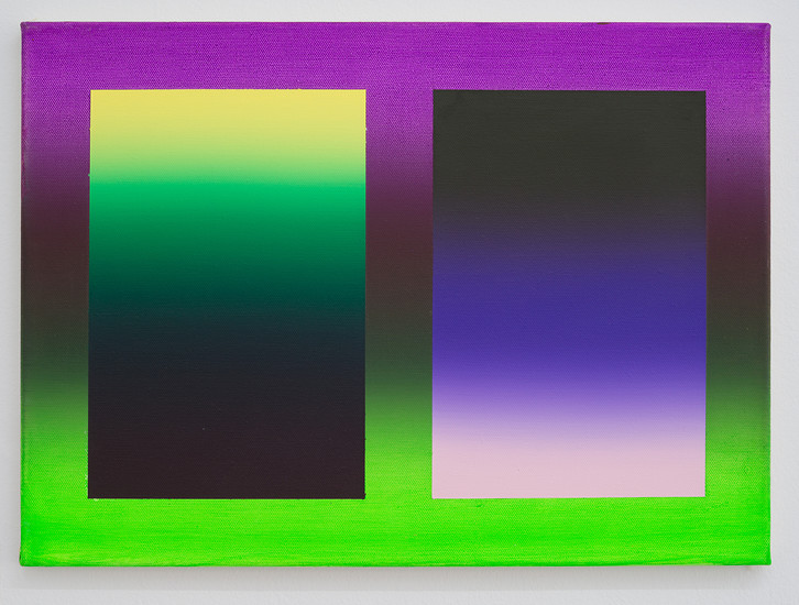 B 520, 2010 &ndash; 40 x 55 cm; Acryl auf Leinwand; Foto: Annette Kradisch