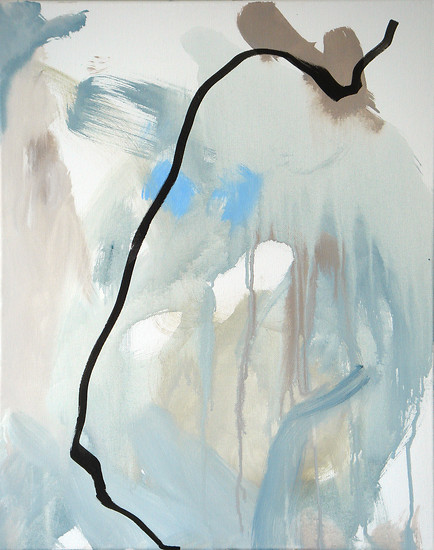 Blankness, 2008 &ndash; 50 x 40 cm; Acrylic and permanent paint marker on canvas