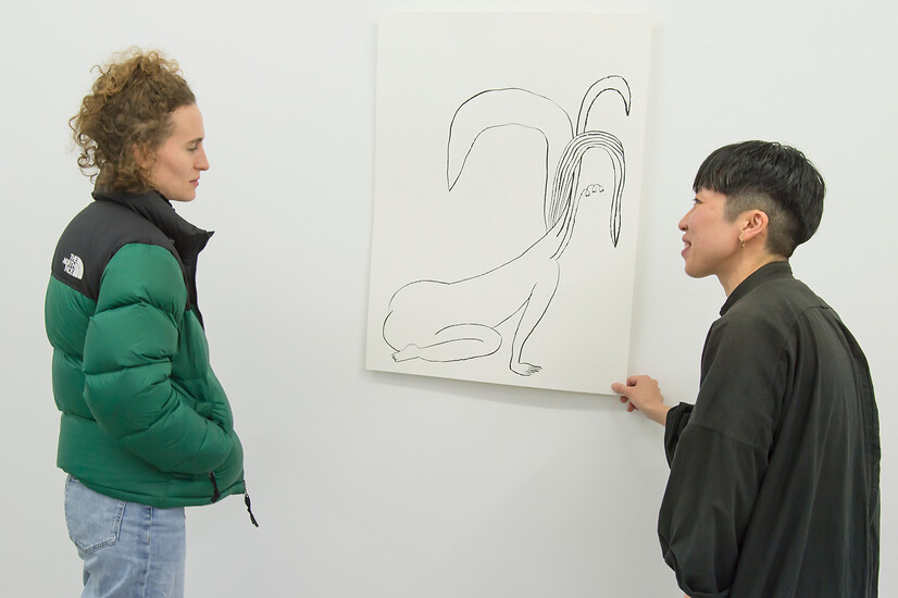 Tomoe Hikita und Anna Maria Schönröck - Ausstellungseröffnung  (Foto: Rainer Kradisch)Ausstellungseröffnung  (Foto: Rainer Kradisch)