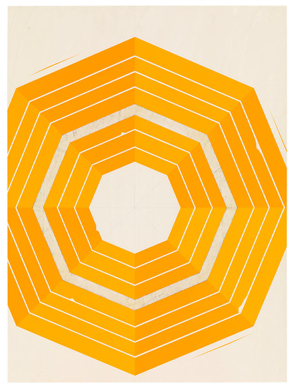 Jens  Wolf, o.T., 10.8 2010 &ndash; 192 x 140 cm; Acryl auf Sperrholz