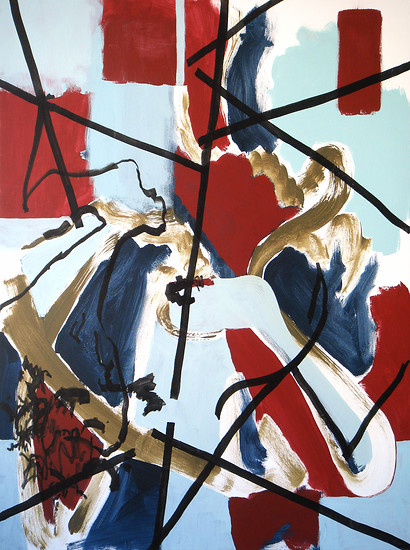 The Expression of My Surface, 2008 &ndash; 102 x 76 cm; Acrylic and permanent paint marker on canvas