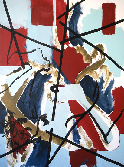 The Expression of My Surface, 2008 – 102 x 76 cm; Acrylic and permanent paint marker on canvas