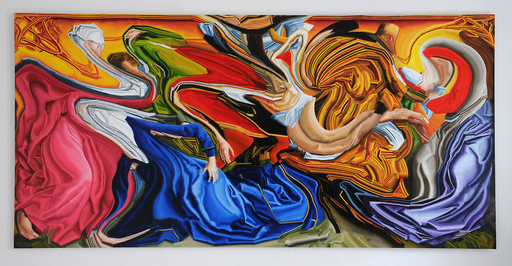 EP # 68 (nach Rogier van der Weiden), 2013 – 125 x 255 cm; Öl auf Aluminium