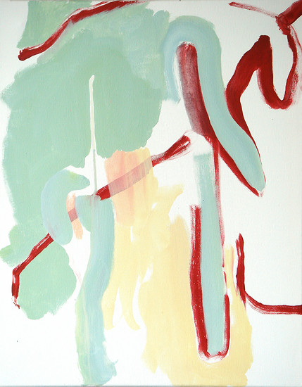The Empty Machine, 2008 &ndash; 50 x 40 cm; Acrylic and permanent paint marker on canvas