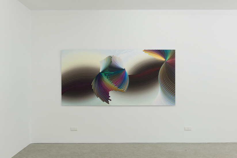 EP151, 2021 – 125 x 255 cm; Öl auf Aluminium; Foto: Annette Kradisch