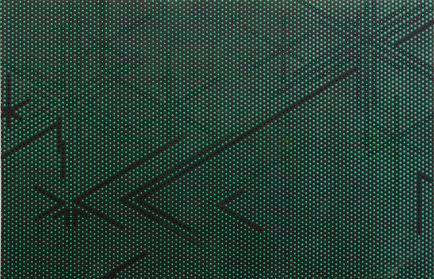 Alexandra  Hojenski, "Sternenglanz", 2012 &ndash; 120 x 185 cm; Acryl auf Kunstrasen