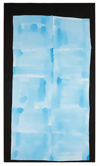 Martina Essig, Ohne Titel 2011 / 34, 2011 – ca. 188,5 x 107 cm; Acryl, Aquarell auf Papier