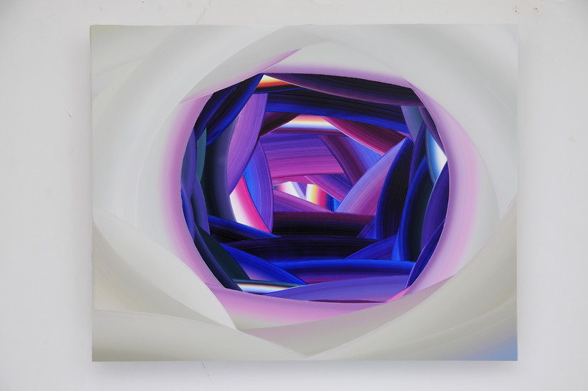 Gerhard Mayer,  EP 145 Amethyst, 2020 – 34,3 x 43,4 cm; Öl auf Aluminium; Foto: Gerhard Mayer