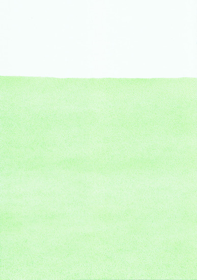 Grasgrün, 2010 – 29,7 x 21 cm; Buntstift, Papier, Aludibond