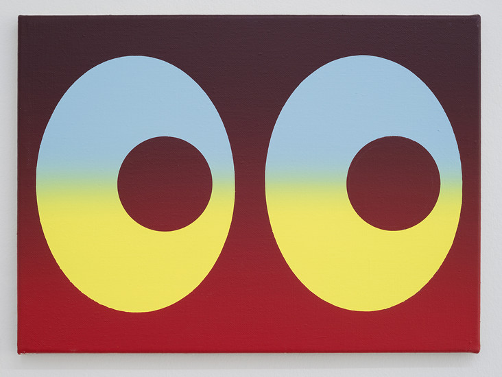 B 635, 2018 &ndash; 40 x 55 cm; Acryl auf Leinwand, Foto: Annette Kradisch