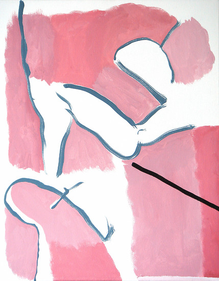 Then as Now, 2008 – 50 x 40 cm; Acrylic and permanent paint marker on canvas