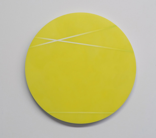 Christian Faul, 431012012, 2012 – Ø 50 x 4 cm; Öl, Acrylglas, Aluminiumschichtplatte