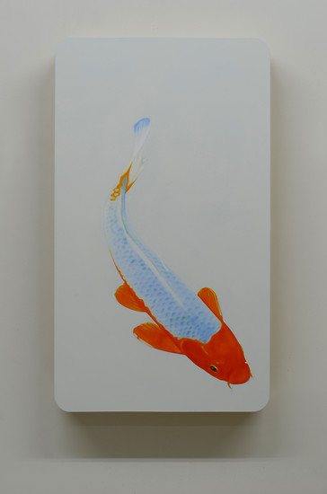 Christian Faul, ki-2301-3, 2017 &ndash; 70x40x8cm; Öl/Acrylglas, Aluminiumschichtplatte; Foto: Christian Faul