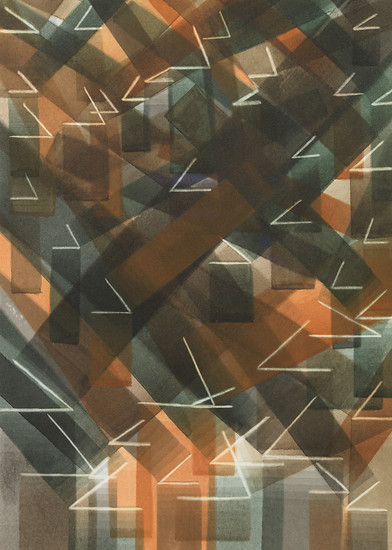 Paroli (10), 2018 &ndash; 35 x 25 cm; Aquarell, Papier; Foto: Annette Kradisch