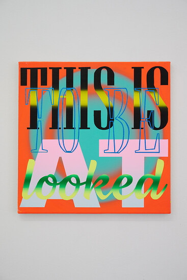Ben  Hübsch, B 733, 2025 &ndash; 45 x 45 cm; Acryl auf Leinwand (Foto: Annette Kradisch)