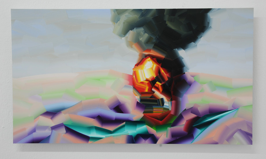 EP # 66, 2013 &ndash; 35,2 x 62,7 cm; Öl auf Aluminium