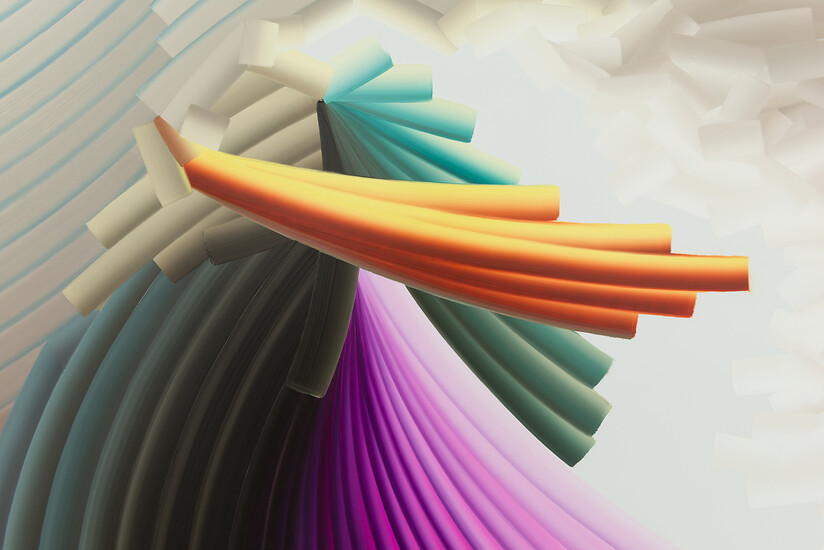 Detail aus EP141, 2019 &ndash; 125 x 255 cm; Öl auf Aluminium; Foto: Annette Kradisch