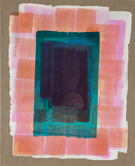 Daniel  Bischoff, 19_10_25, 2019 – 80 x 65 cm; Tusche, Acryl, Eitempera auf teilgrundierter Leinwand