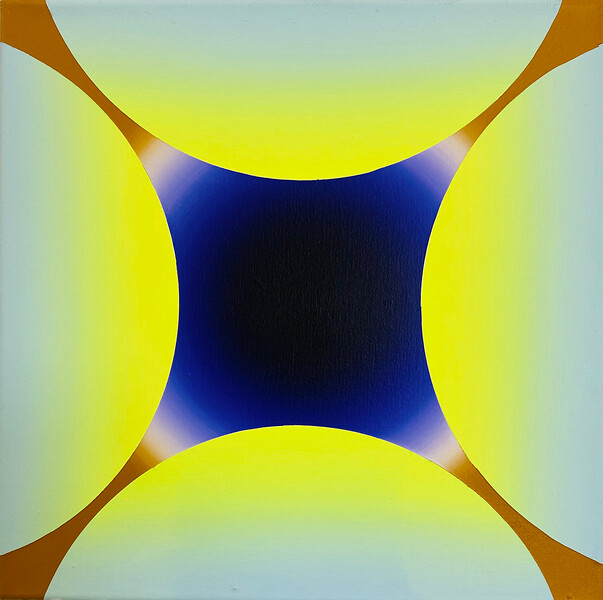 B 618, 2017 &ndash; 45 x 45 cm; Acryl auf Leinwand