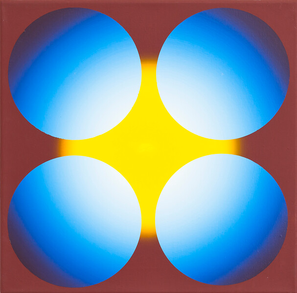 B 642, 2020 &ndash; 45 x 45 cm; Acryl auf Leinwand; Foto: Rainer Kradisch