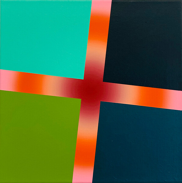 B 586, 2014 &ndash; 45 x 45 cm, Acryl auf Leinwand