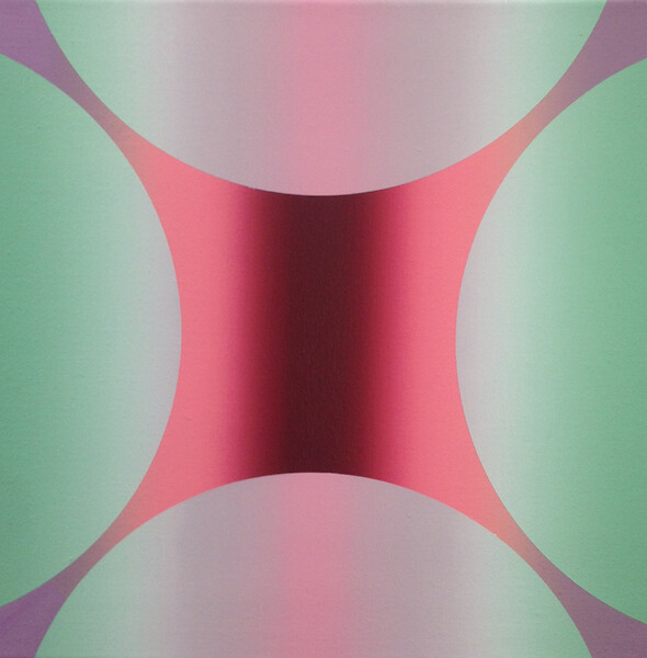 B 602, 2018 &ndash; 45 x 45 cm; Acryl auf Leinwand