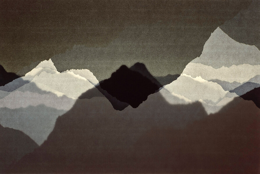 Hiding South (Stubaital, Italien), 2015/20 – aus Burning Heart (19-teilig); Ed. 3 + 2 AP; 39 x 58 cm; Archival Pigment Print auf Rice Papier